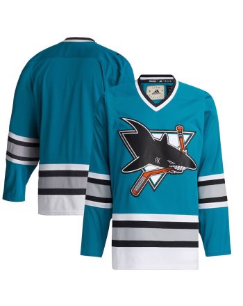 San Jose Sharks Team Classics Blank Men Jersey - Teal