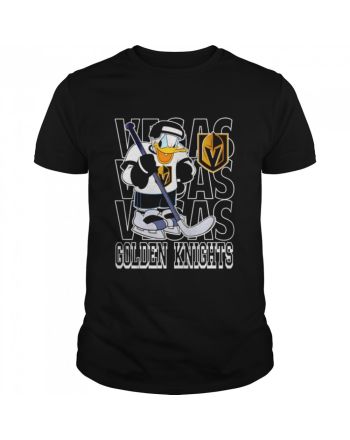 Vegas Golden Knights Disney Donald Duck T-Shirt - Black