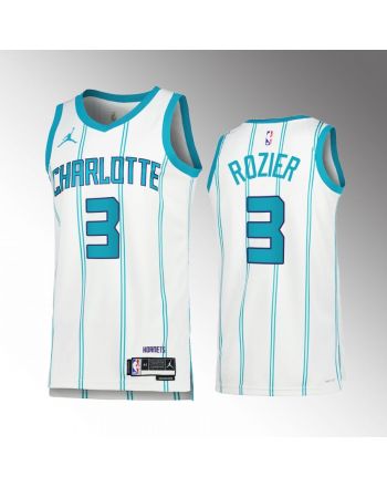 Terry Rozier 3 2022-23 Charlotte Hornets White Association Edition Jersey Swingman