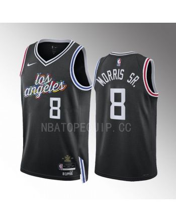 Los Angeles Clippers Marcus Morris Sr. 8 2022-23 City Edition Black Jersey Swingman