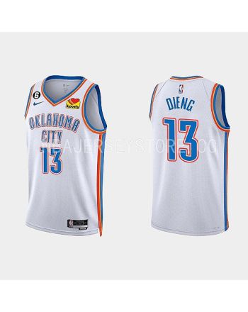 Oklahoma City Thunder Ousmane Dieng 13 2022-23 Association Edition White Men Jersey Swingman