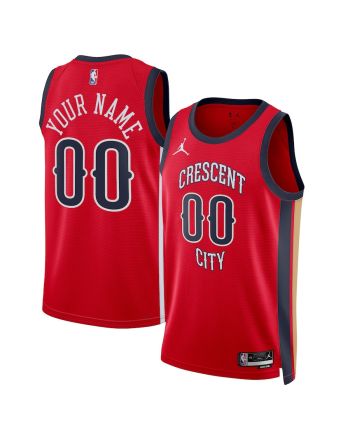 New Orleans Pelicans Unisex Swingman Custom Jersey - Red - Statement Edition