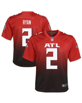 Matt Ryan 2 Atlanta Falcons YOUTH 2nd Alternate Game Jersey - Red