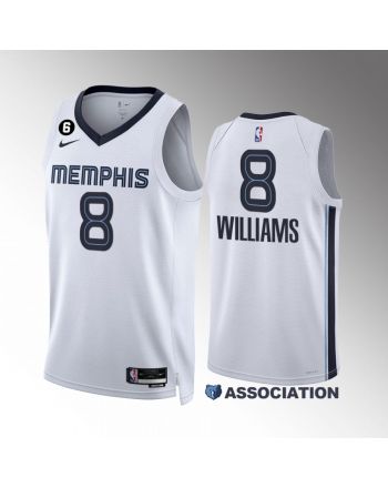 Ziaire Williams 8 Memphis Grizzlies 2022-23 Association Edition White Jersey