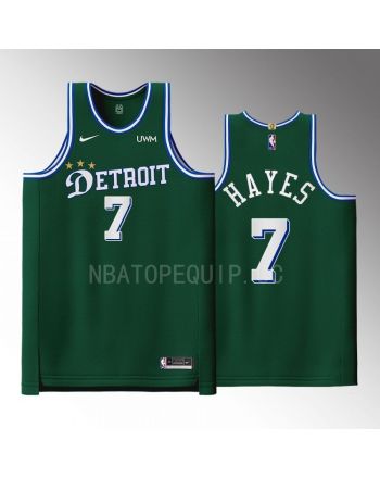 Detroit Pistons 7 Killian Hayes Green Men Jersey 2022-23 City Edition