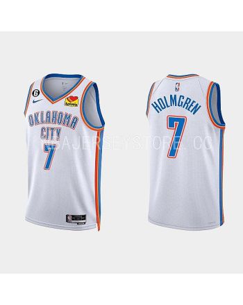 Oklahoma City Thunder Chet Holmgren 7 2022-23 Association Edition White Men Jersey Swingman