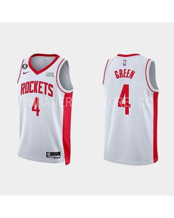 Houston Rockets Jalen Green 4 2022-23 Association Edition White Men Jersey Swingman