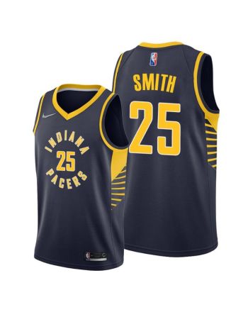 Jalen Smith 25 Indiana Pacers 2022 Icon Edition Navy Jersey Diamond Badge - Men Jersey