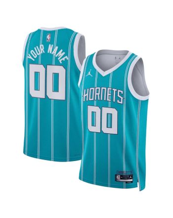 Charlotte Hornets Custom 00 Men 2022/23 Swingman Jersey - Icon Edition