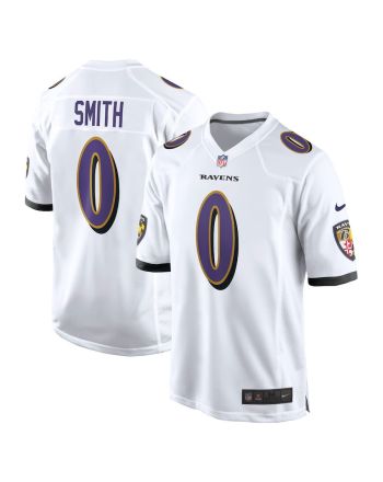 Roquan Smith 0 Baltimore Ravens Team Game Men Jersey - White