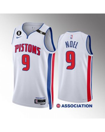 Nerlens Noel 9 2022-23 Detroit Pistons White Association Edition Jersey Swingman