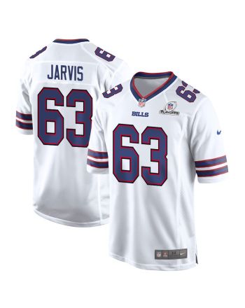 Kevin Jarvis 63 Buffalo Bills 2023 Playoffs Patch Game Men Jersey - White