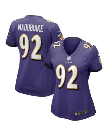 Justin Madubuike 92 Baltimore Ravens Women's Game Jersey - Purple