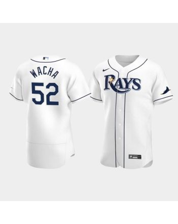 Michael Wacha 52 Tampa Bay Rays White Home Jersey Jersey