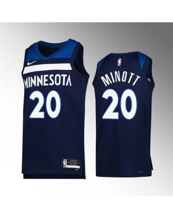 Minnesota Timberwolves Josh Minott 20 2022-23 Icon Edition Navy Jersey Swingman