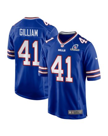 Reggie Gilliam 41 Buffalo Bills 2023 Playoffs Patch Game Men Jersey - Royal