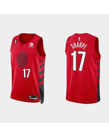 Portland Trail Blazers 17 Shaedon Sharpe 2022-23 Statement Edition Red Men Jersey