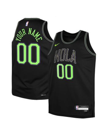 New Orleans Pelicans 2023/24 City Edition Swingman Custom YOUTH Jersey - Black