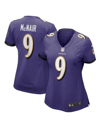 Steve McNair 9 Baltimore Ravens Women's Game Retired Player Jersey - Purple