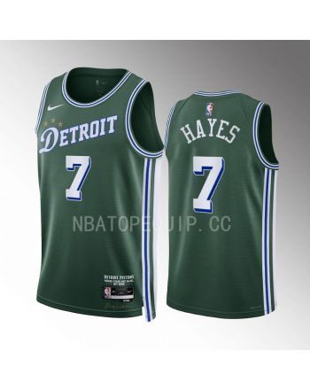 Killian Hayes 7 2022-23 Detroit Pistons Green City Edition Jersey Swingman