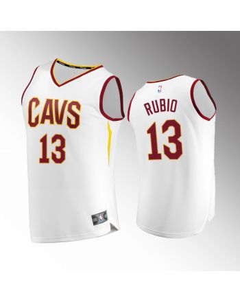 Cleveland Cavaliers 13 Ricky Rubio Association Jersey 2022-23 White