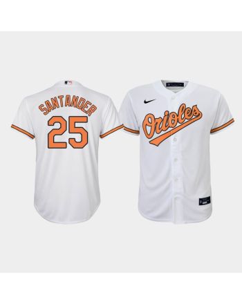 Youth Baltimore Orioles Anthony Santander 25 White Home Jersey Jersey