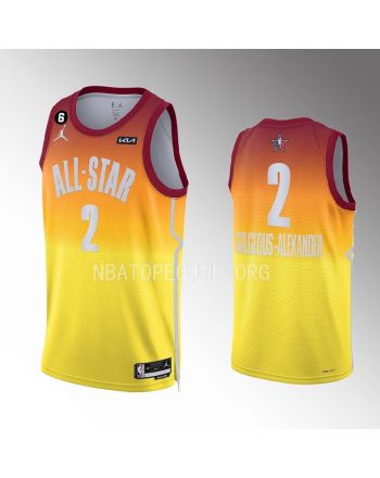 Gilgeous-Alexander 2 Oklahoma City Thunder 2023 NBA All-Star Men Jersey - Orange