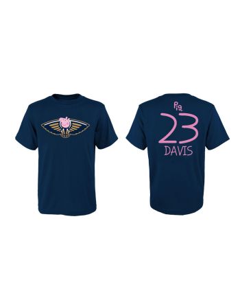 Anthony Davis 23 New Orleans Pelicans Pig Print T-Shirt - Navy