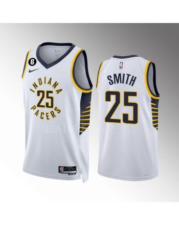 Jalen Smith 25 Indiana Pacers White Association Edition 2022-23 Men Jersey Swingman