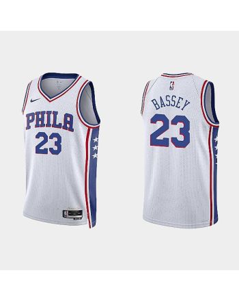 Philadelphia 76ers Charles Bassey 23 2022-23 Association Edition White Men Jersey Swingman