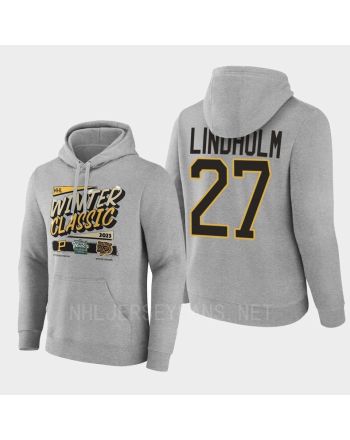 Hampus Lindholm 27 Boston Bruins 2022-23 Winter Hoodie Pullover