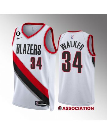 Portland Trail Blazers Jabari Walker 34 2022-23 Association Edition White Jersey Swingman