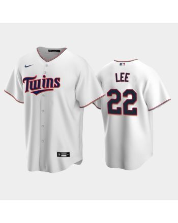 2022-23 Draft Minnesota Twins Brooks Lee 22 White Home Jersey