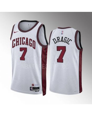 Chicago Bulls Goran Dragic 7 2022-23 City Edition White Jersey Swingman