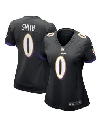 Roquan Smith 0 Baltimore Ravens Women's Team Game Jersey - Black