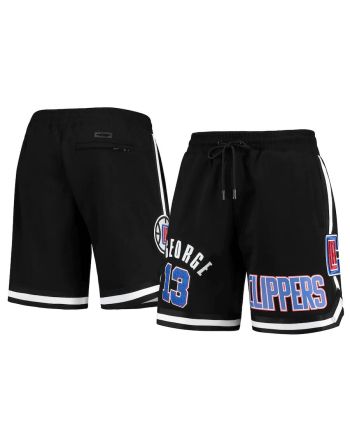 Paul George 13 Los Angeles Clippers Black Team Player Shorts - Men