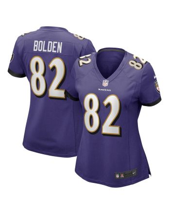 Slade Bolden 82 Baltimore Ravens Women's Player Game Jersey - Purple