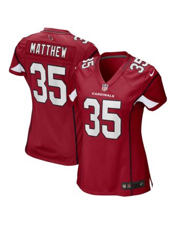 Christian Matthew 35 Arizona Cardinals Women Game Jersey - Cardinal