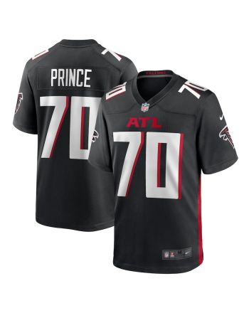 Isaiah Prince 70 Atlanta Falcons Men Team Game Jersey - Black