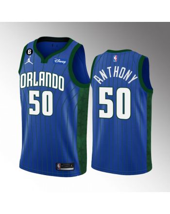 Orlando Magic Cole Anthony 50 Statement Edition Blue Jersey 2022-23 Swingman