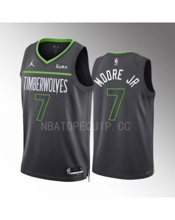 Minnesota Timberwolves Wendell Moore Jr. 7 2022-23 Statement Edition Anthracite Men Jersey Swingman