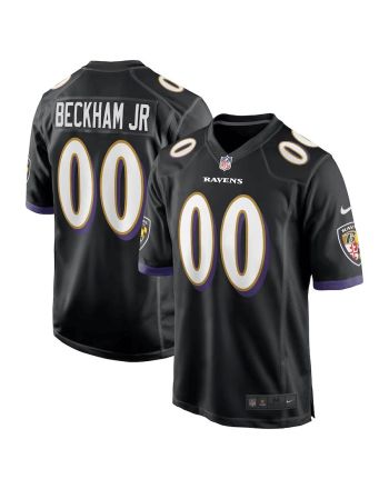 Odell Beckham Jr. 00 Baltimore Ravens Men Game Jersey - Black