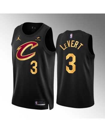 Cleveland Cavaliers Caris LeVert 3 Statement Edition Black Jersey 2022-23 Swingman