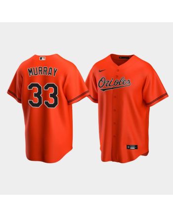 Men's Baltimore Orioles 33 Eddie Murray Orange Alternate Jersey Jersey