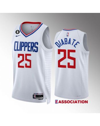 LA Clippers Moussa Diabate 25 2022-23 Association Edition White Jersey Swingman