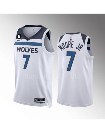 Wendell Moore Jr. 7 Minnesota Timberwolves 2022-23 Association Edition White Men Jersey Swingman