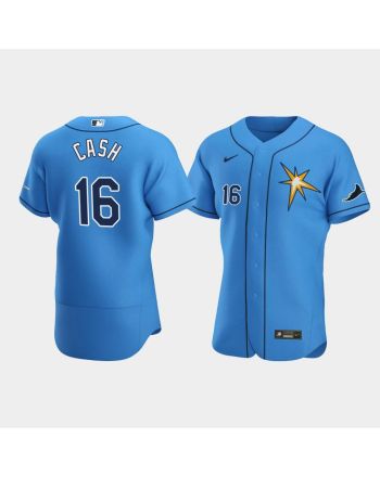 Men's Tampa Bay Rays Kevin Cash 16 Alternate Light Blue Jersey Jersey