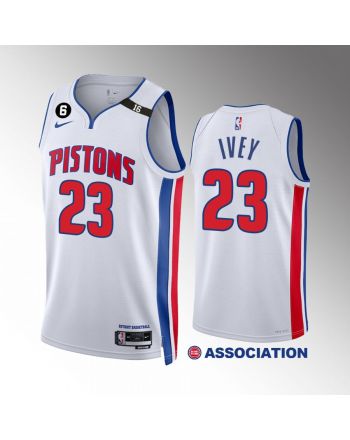 Jaden Ivey 23 Detroit Pistons White Association Edition Jersey 2022-23 Swingman