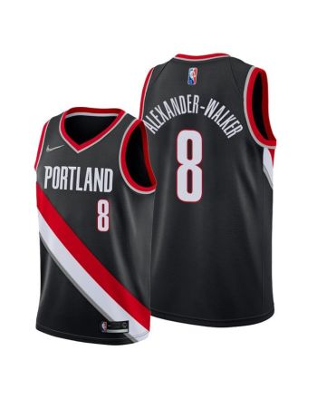 Portland Trail Blazers 8 Nickeil Alexander-Walker 2022 Icon Edition Jersey Black - Men Jersey