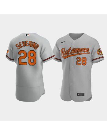 Pedro Severino 28 Baltimore Orioles Gray Road Jersey Jersey